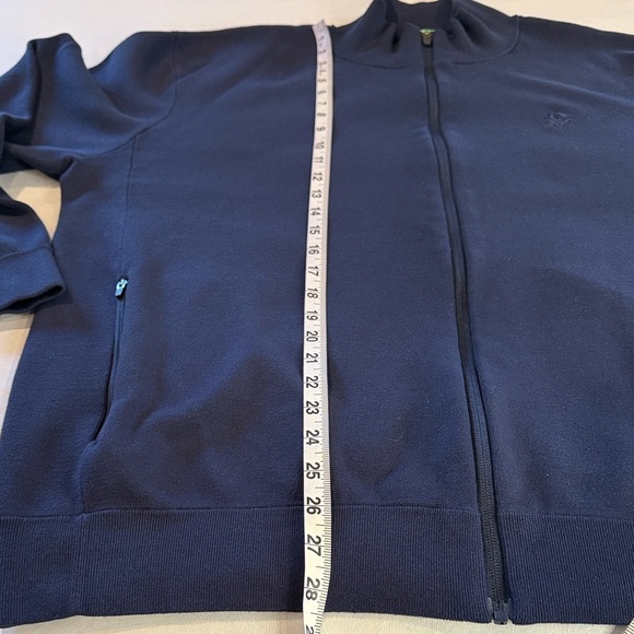 United Colors of Benetton Full Zip Jacket Blue Sweater Cardigan Men’s XXL - Picture 9 of 14